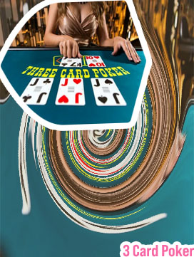 Play three card poker real money